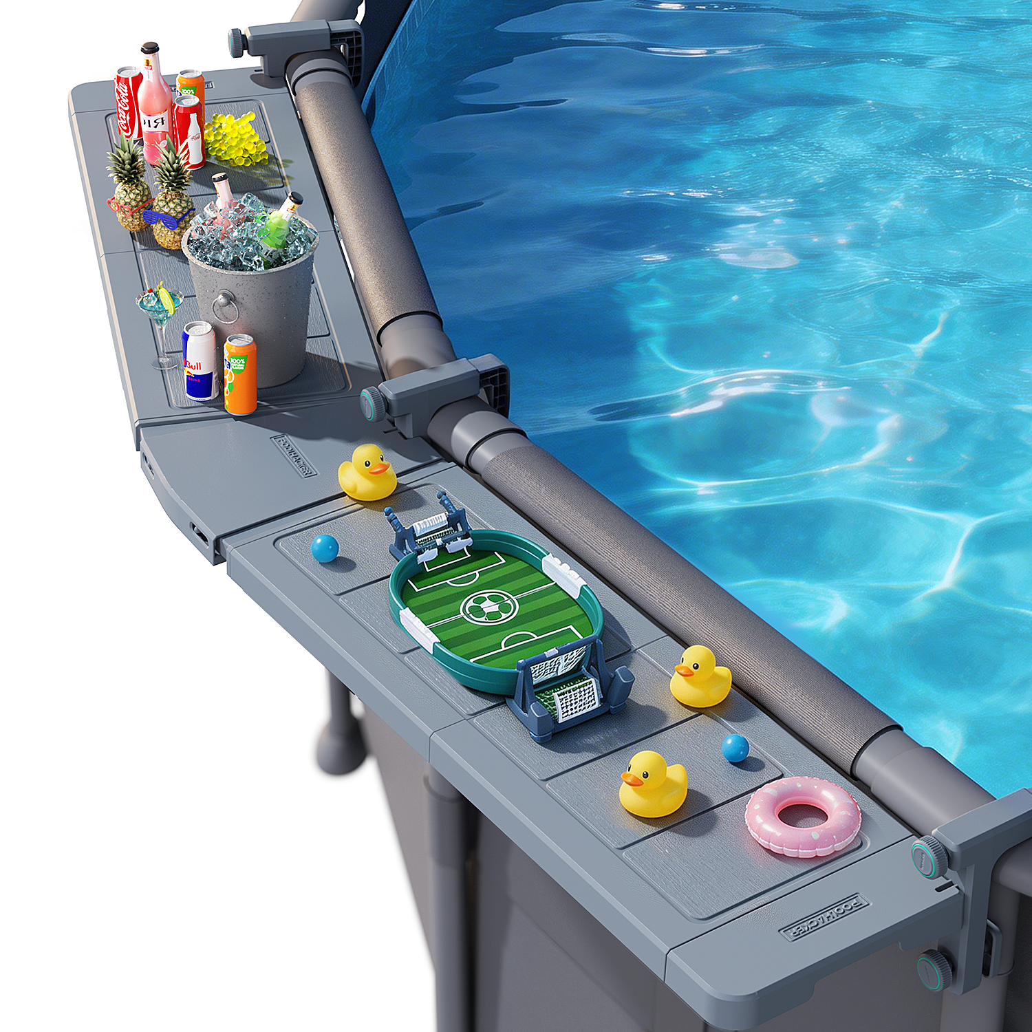 Poolside Bar -For Metal Frame Above-ground Pool [Round]