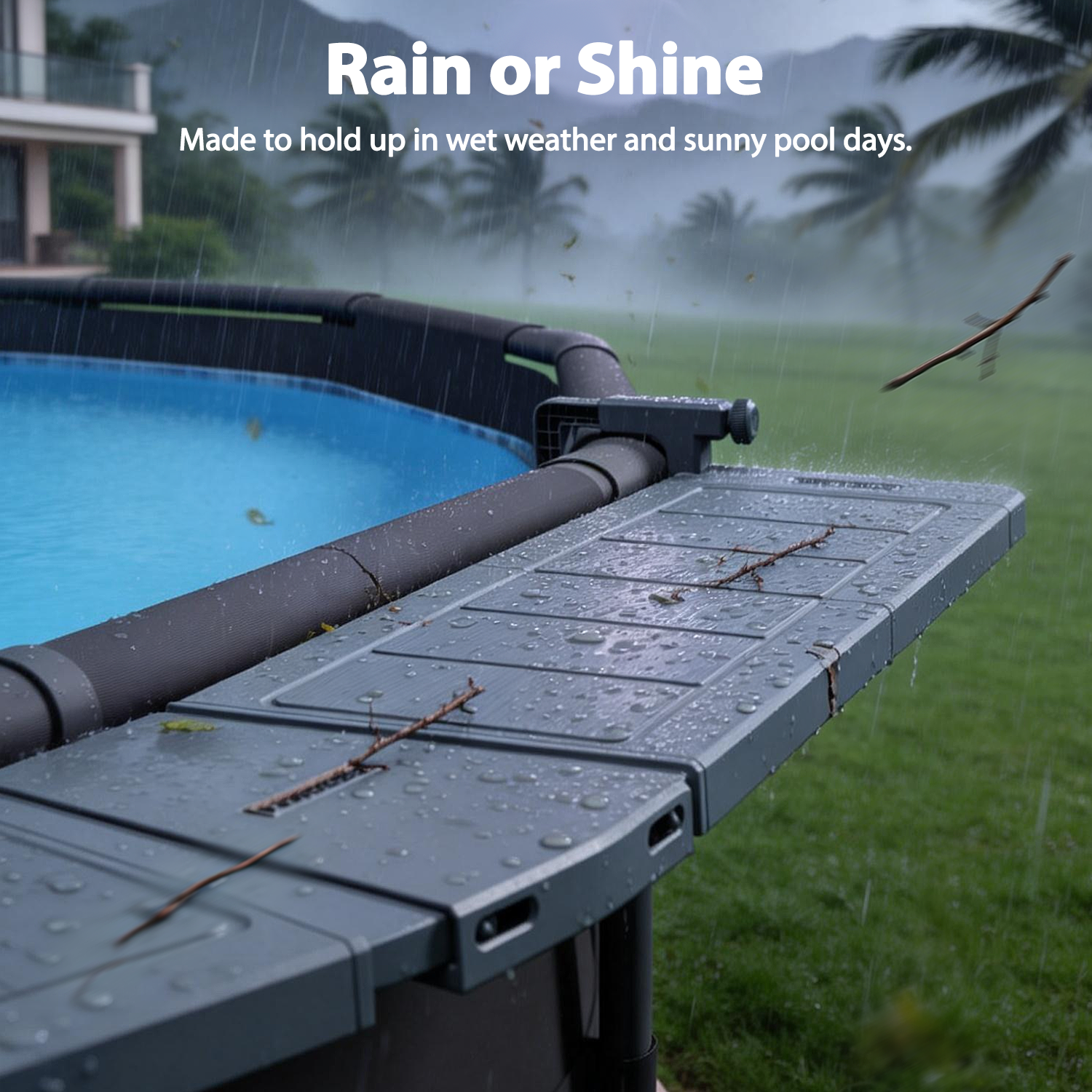Poolside Bar -For Metal Frame Above-ground Pool [Round]