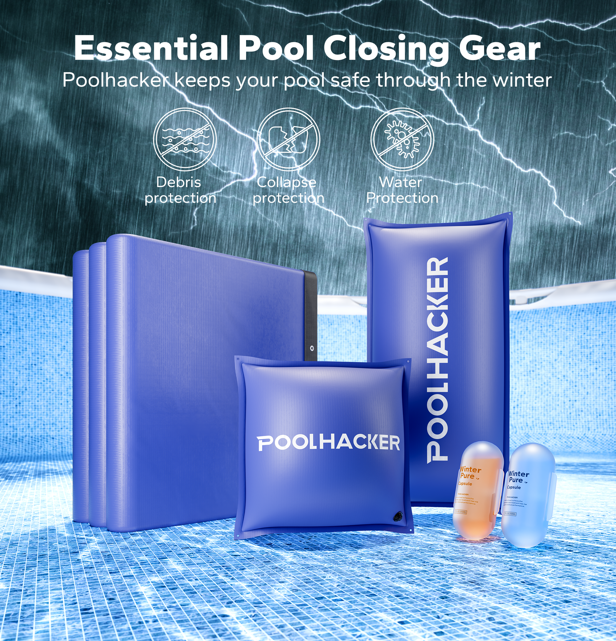 Winter Pool Cover for Aboveground Pool